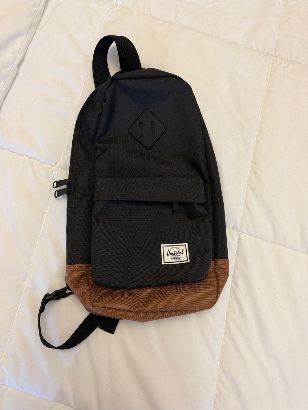 Herschel Supply Company Black and Brown Sling Backpack